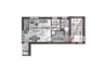 1-Zimmer-Wohnung mit Loggia im Herzen vom Hochfeld, Bad mit Fenster, ideale Anbindung - Grundriss97
