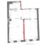 Exklusiv sanierte Altbauwohnung im Herzen der Altstadt - 2 ZKB - Einbauküche - Grundriss89