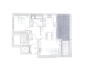 Moderne 2-Zimmer-Wohnung mit ruhiger Süd-Loggia, Aufzug und lichtdurchfluteter Einbauküche - Grundriss104