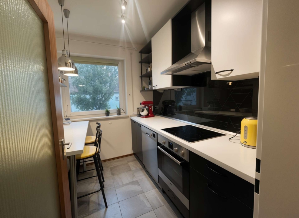 Moderne Wohnung mit Süd-Ost Loggia - Küche - (KI generiert)61